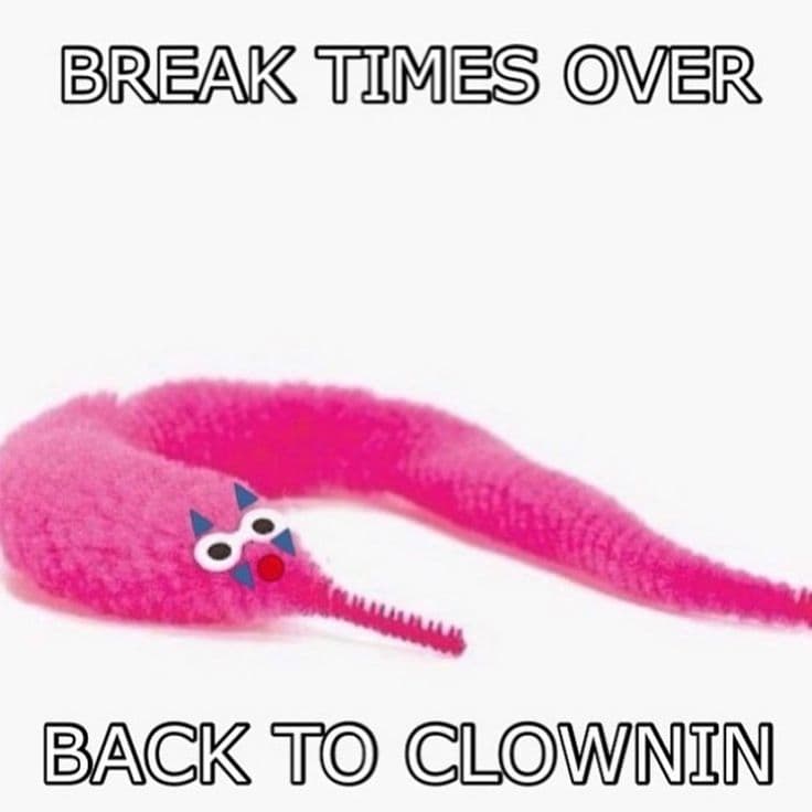 Magic worm toy wiggling on a string